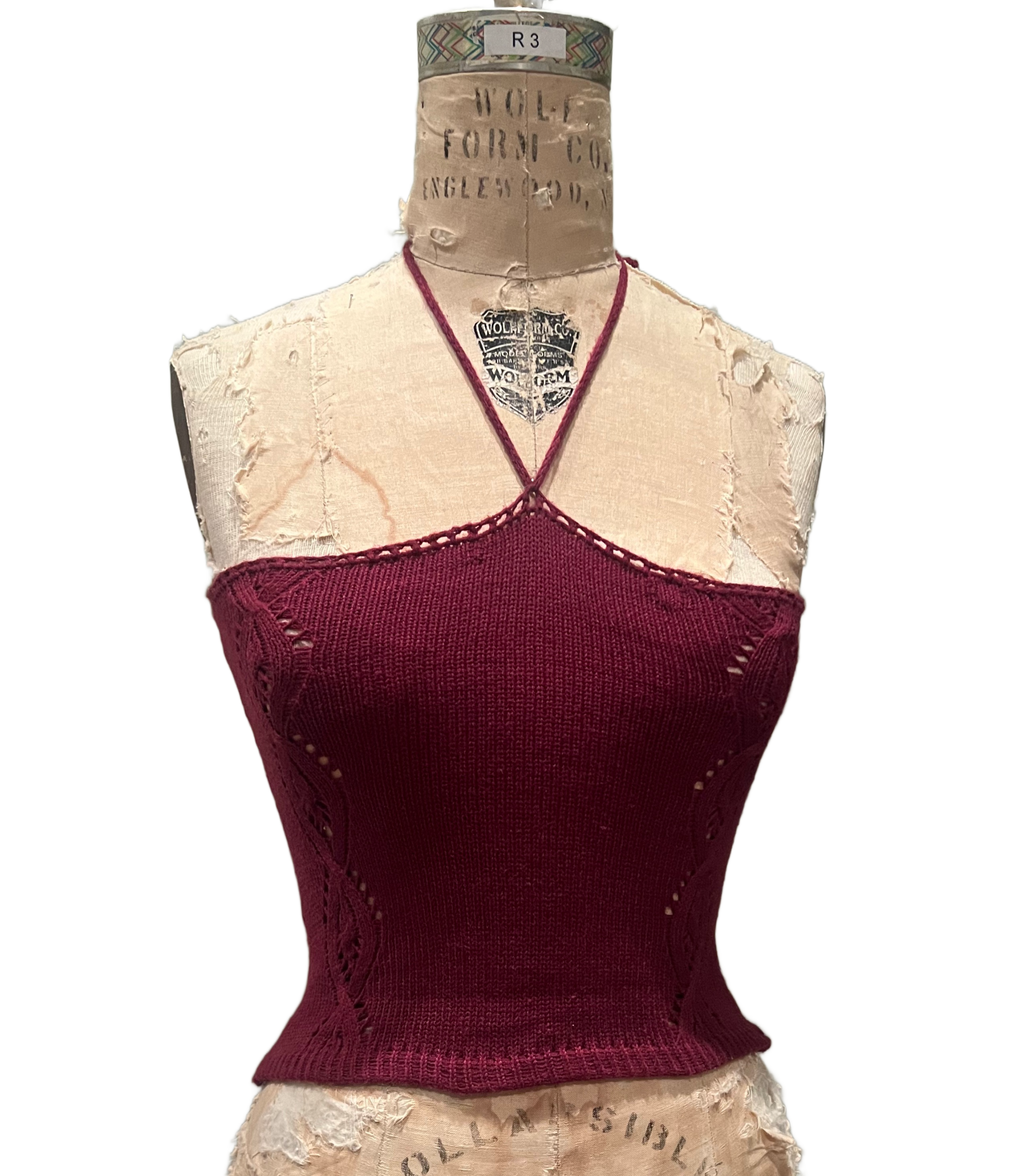 Cable knit tank