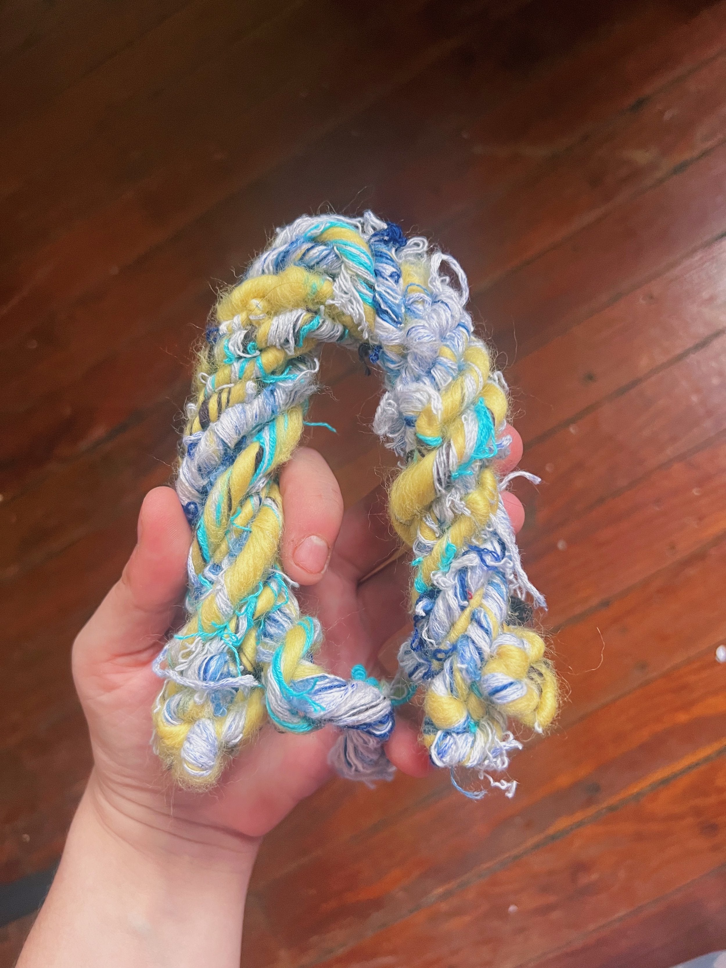 Spinning Scrap Yarn