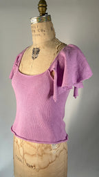 Flounced knit top no. 1