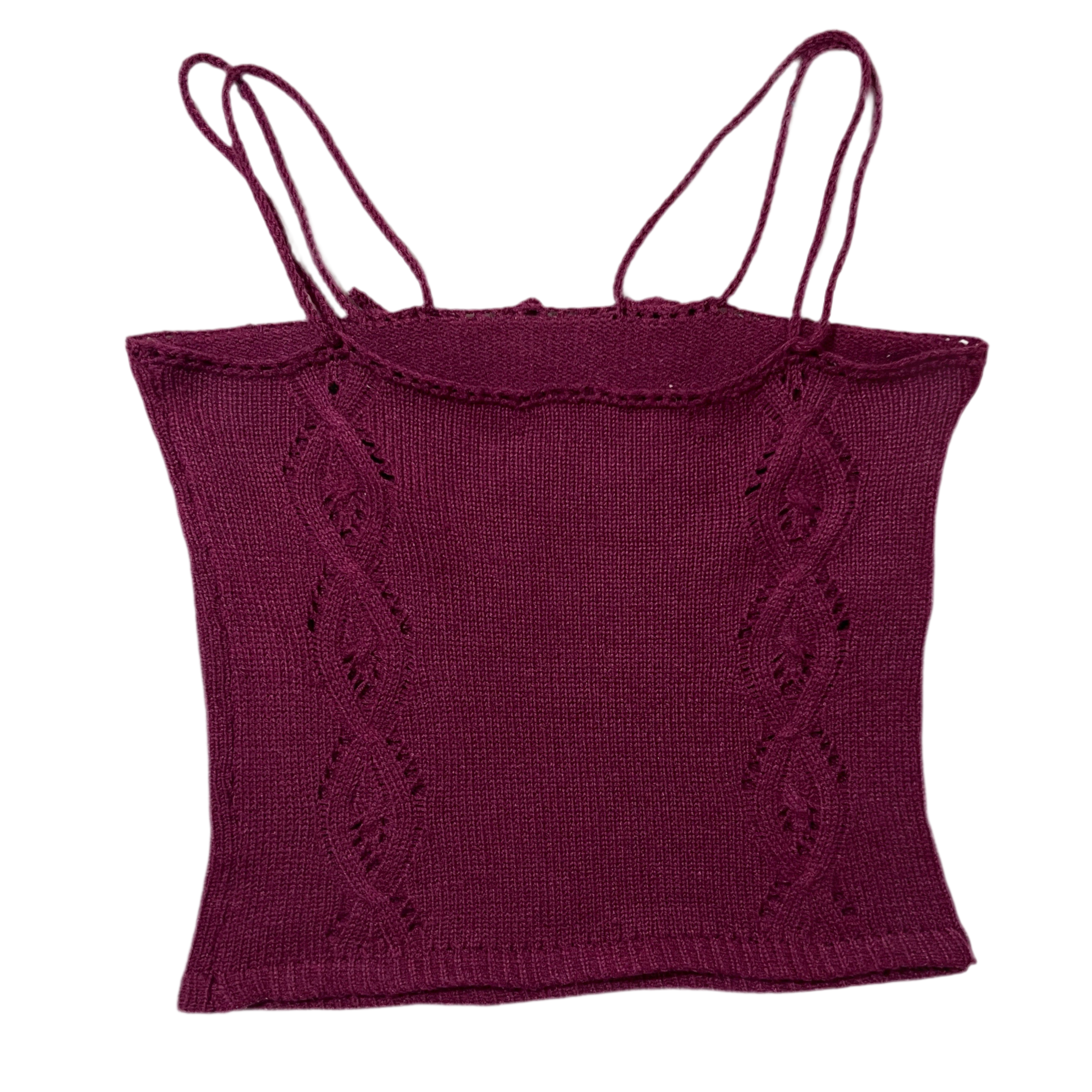 Cable knit tank