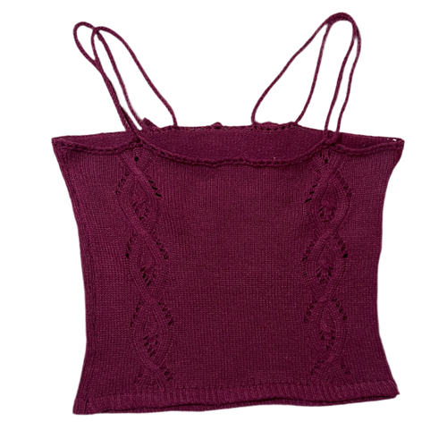 Cable knit tank