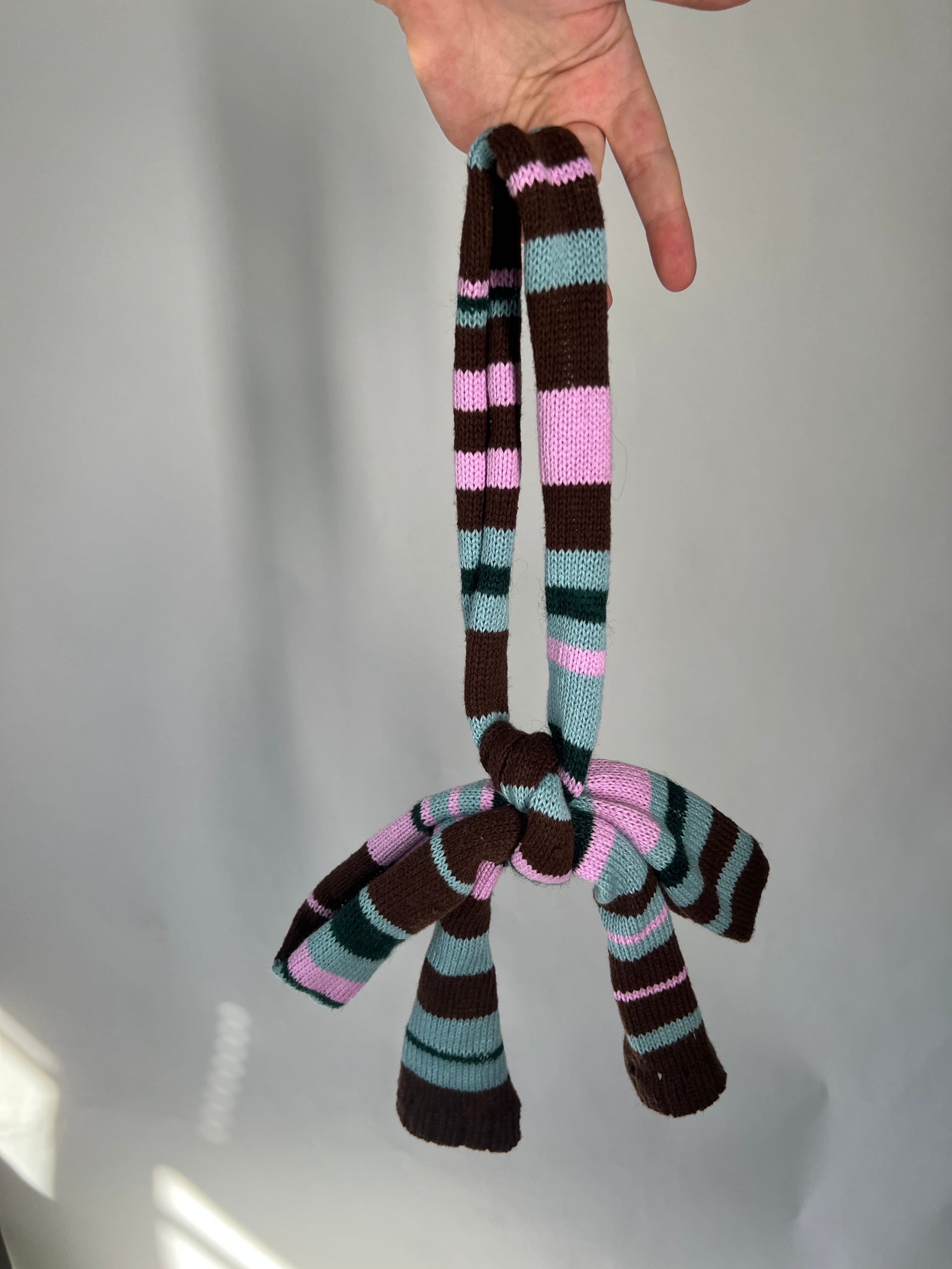 Scrap striped scarf