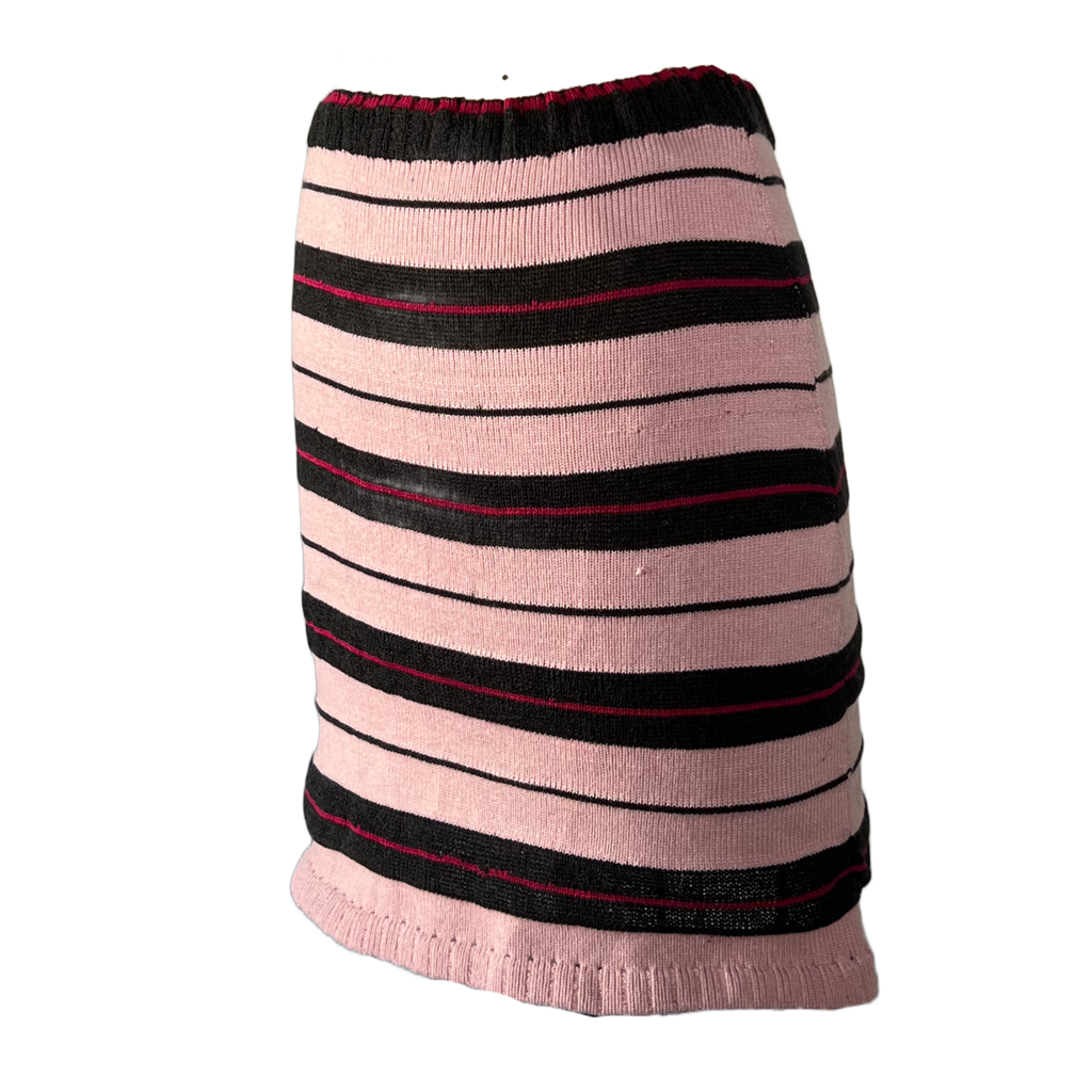 Scrap stripe skirt