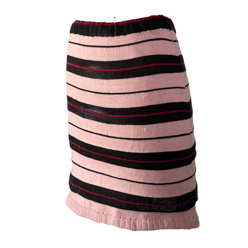 Scrap stripe skirt