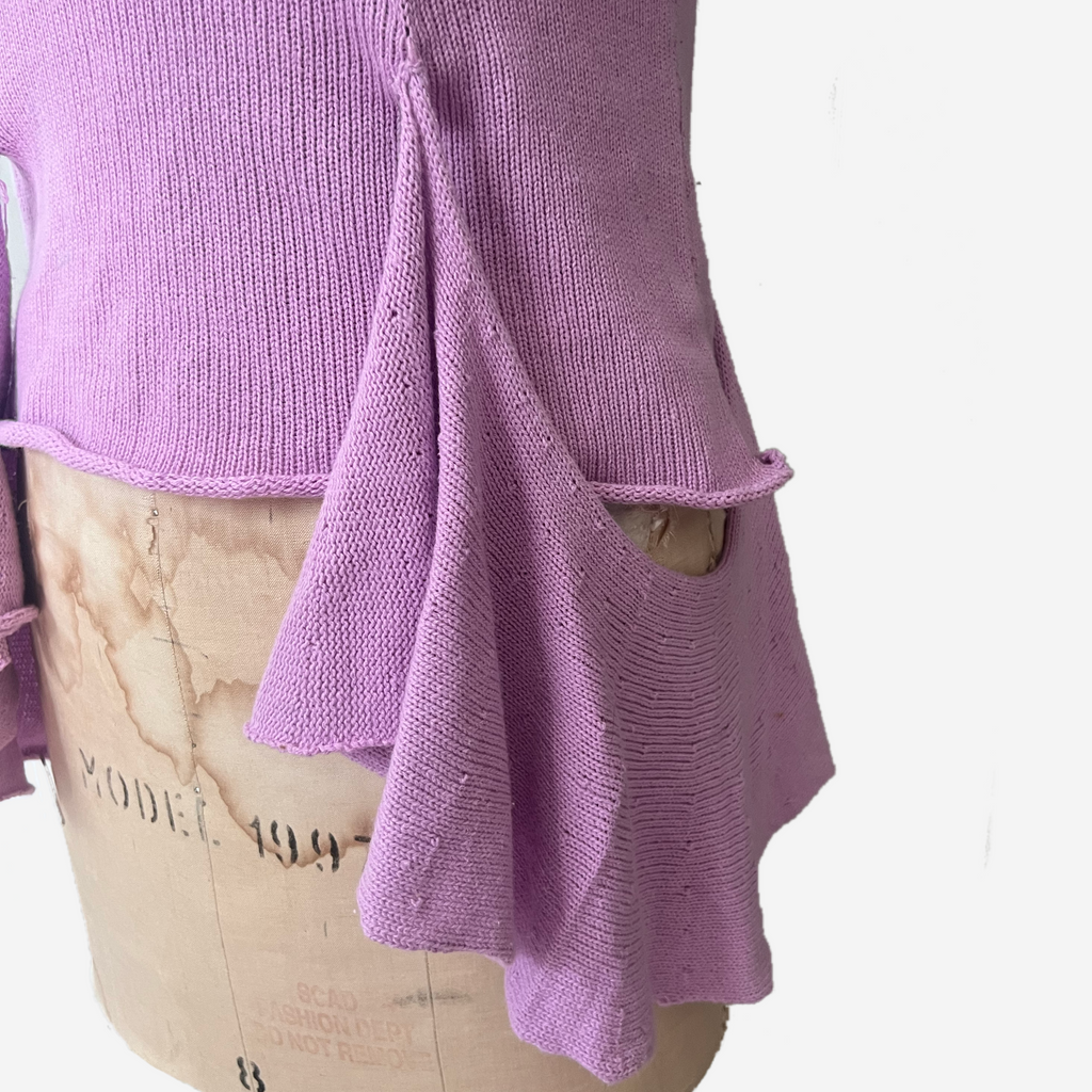 Flounced knit top no. 1