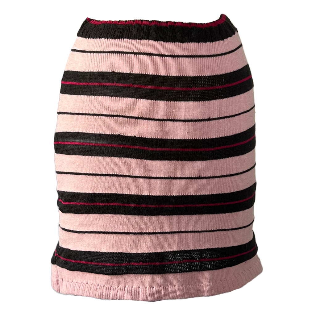 Scrap stripe skirt