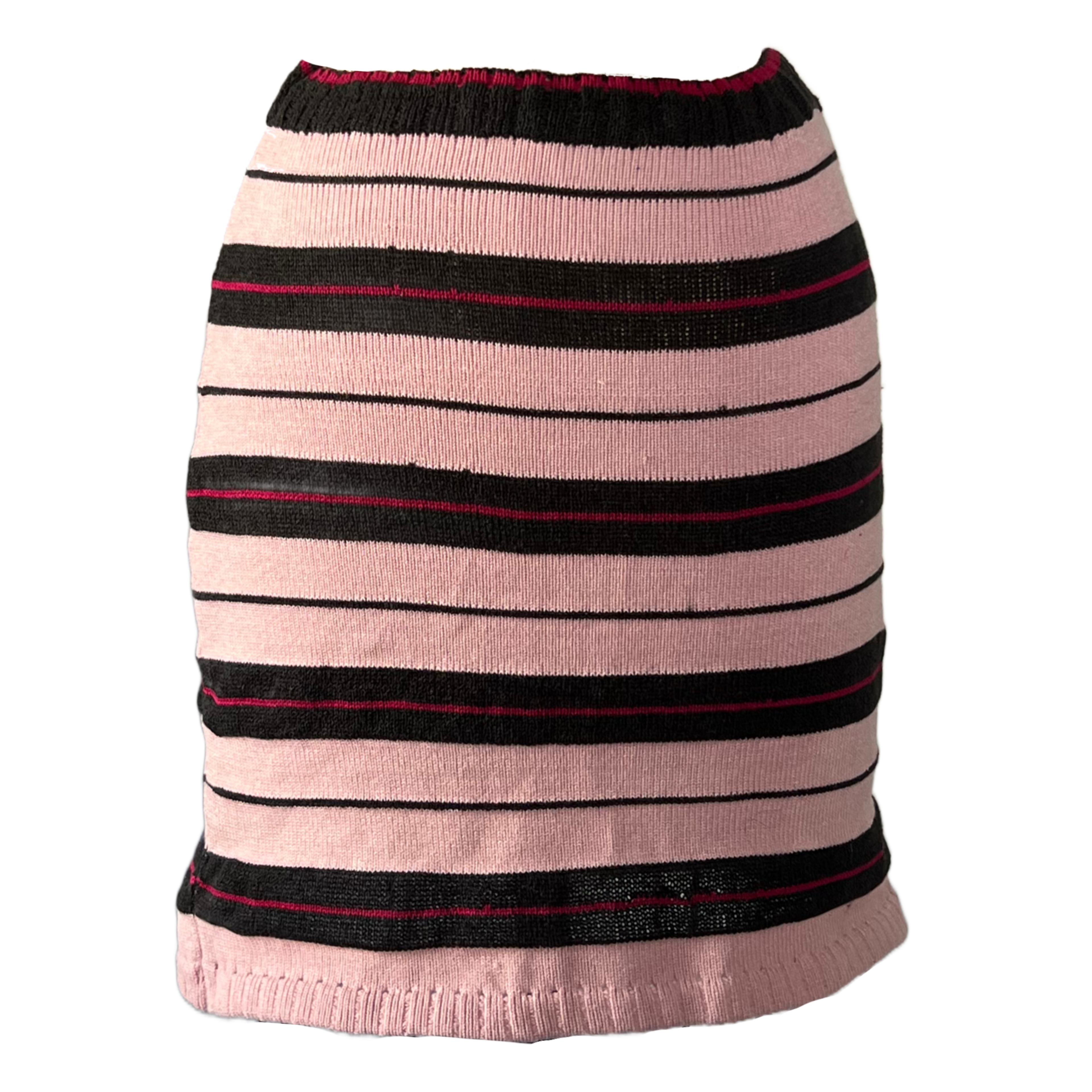 Scrap stripe skirt