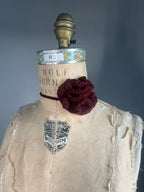 Crochet hyperboloid choker necklace