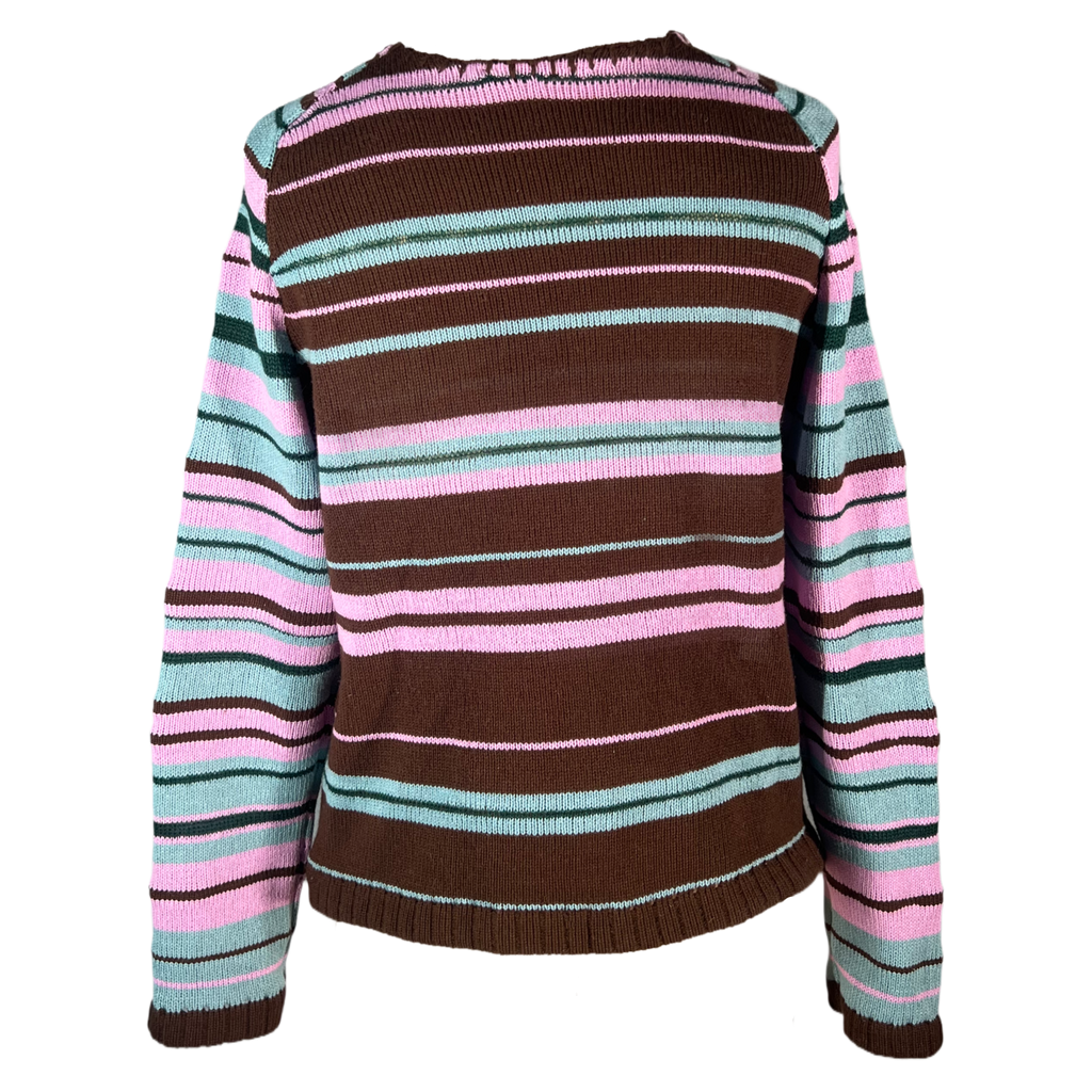 Scrap stripe sweater