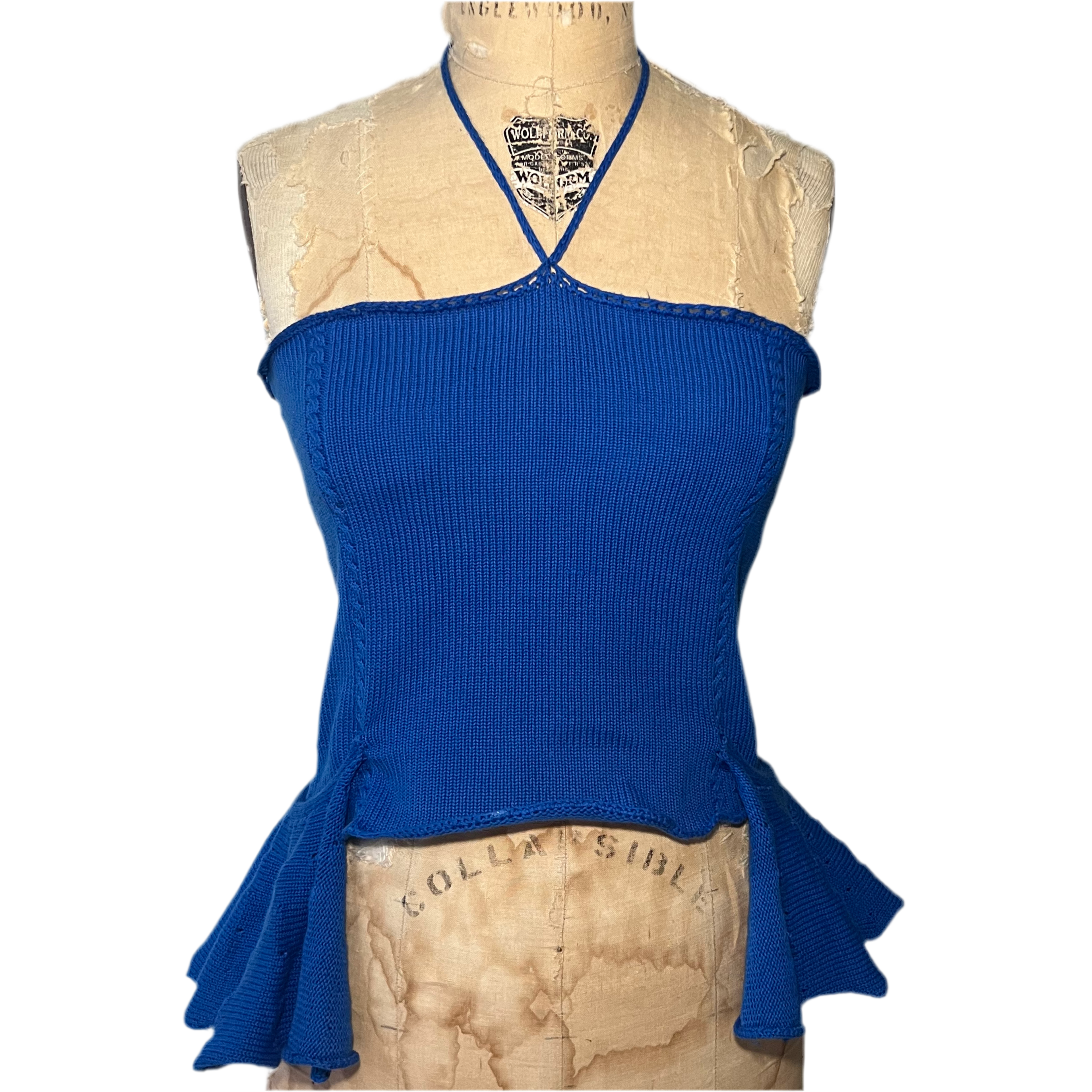 Flounced knit top no. 2