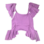 Flounced knit top no. 1