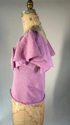 Flounced knit top no. 1