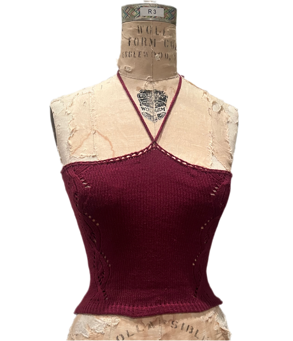 Cable knit tank