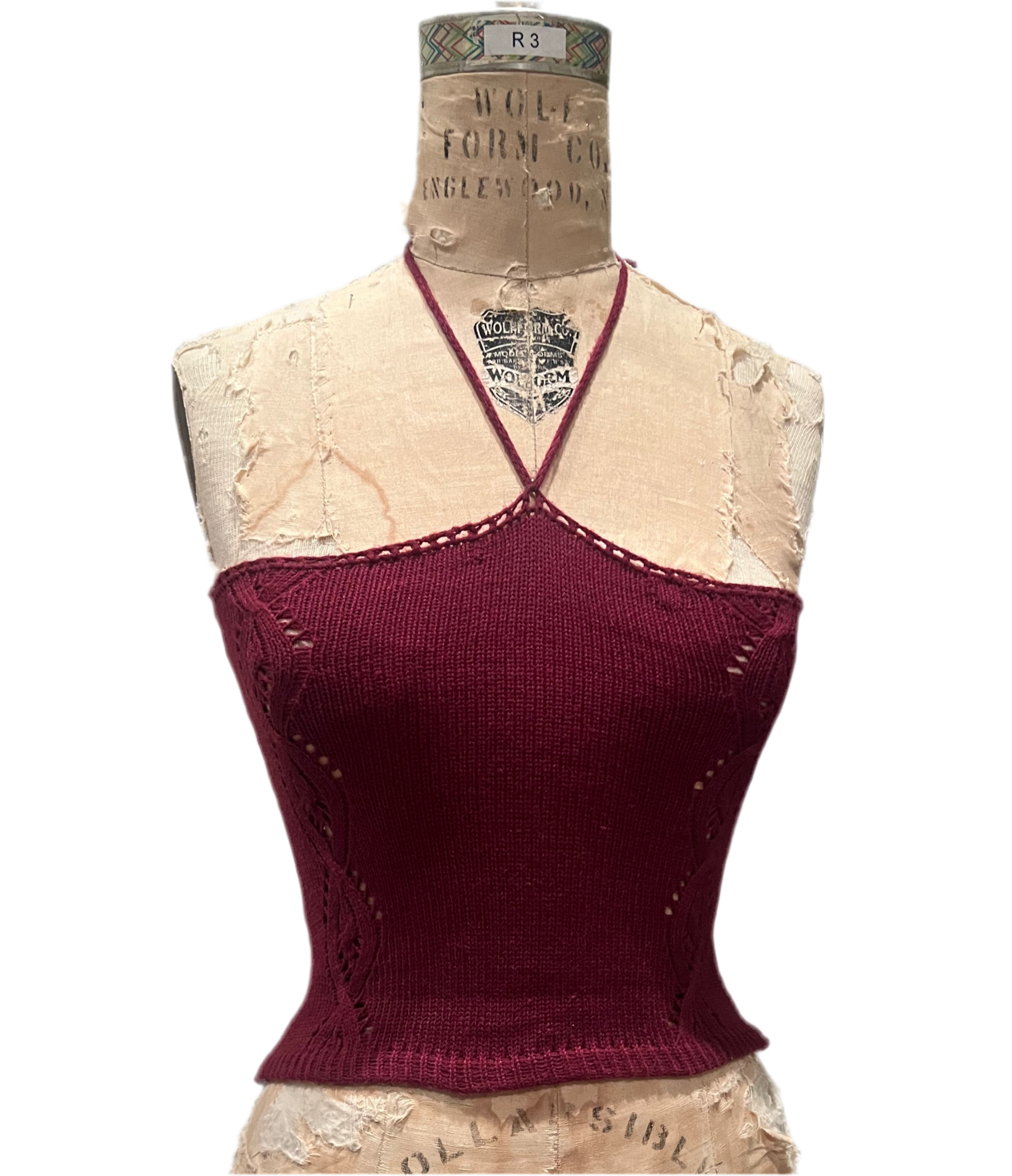 Cable knit tank