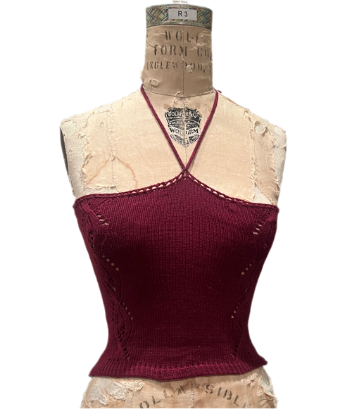 Cable knit tank
