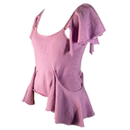 Flounced knit top no. 1