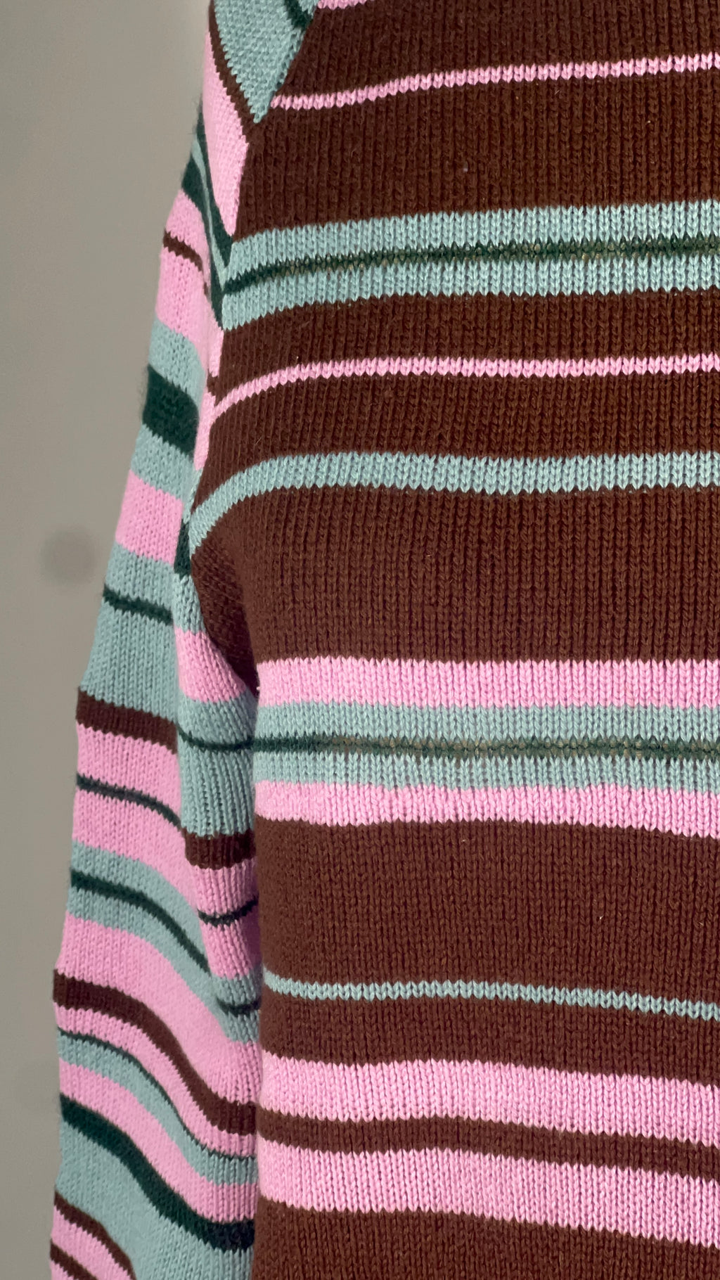 Scrap stripe sweater