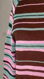 Scrap stripe sweater
