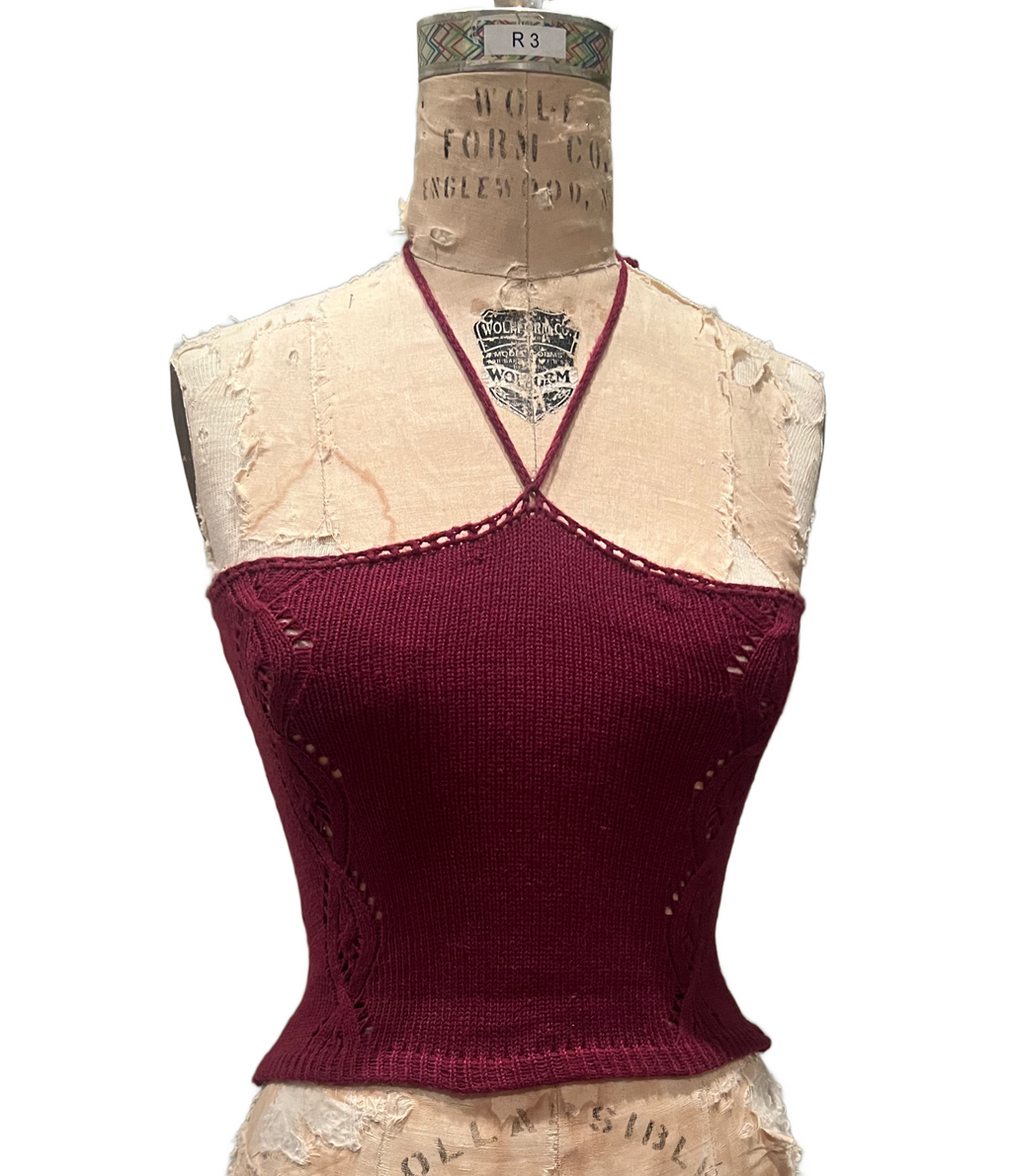 Cable knit tank