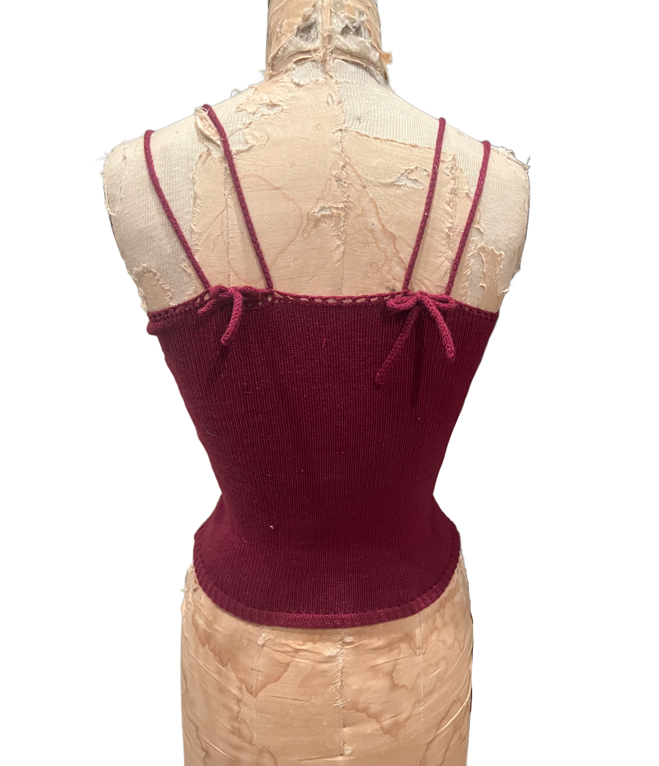 Cable knit tank
