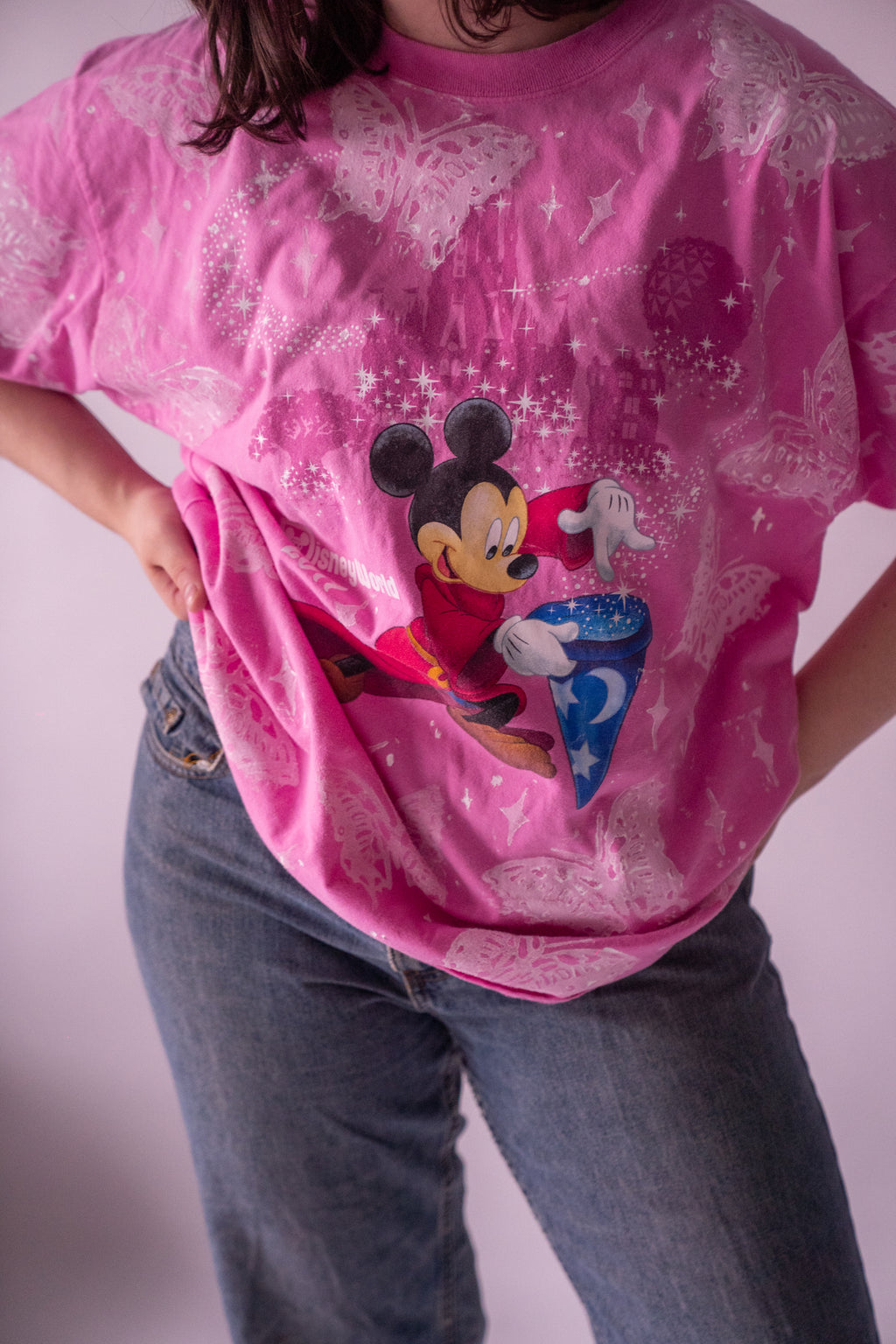 Butterfly block print Disney shirt