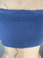 Reversible shoulder tie bra top