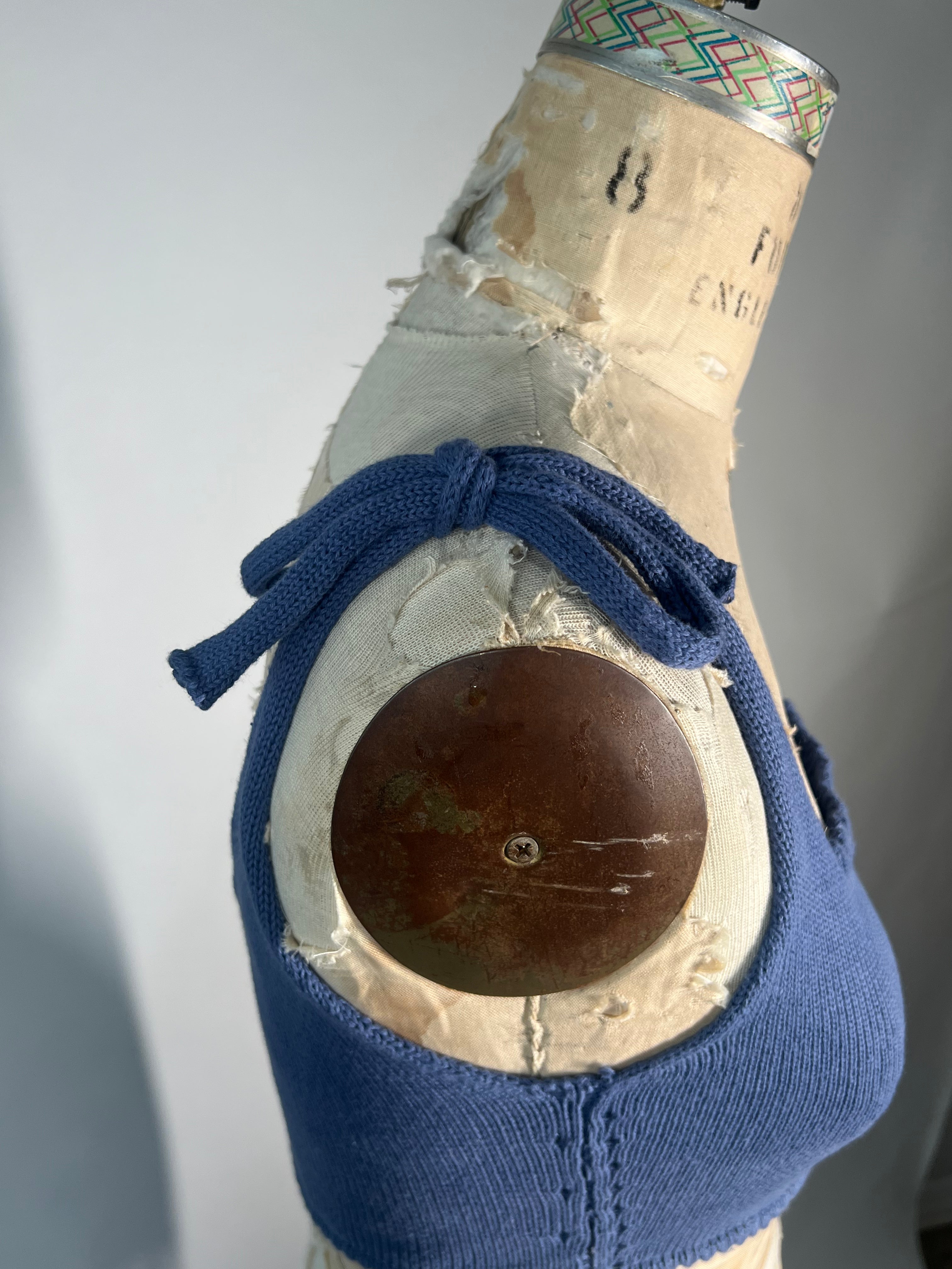 Reversible shoulder tie bra top