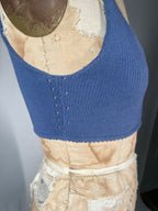 Reversible shoulder tie bra top