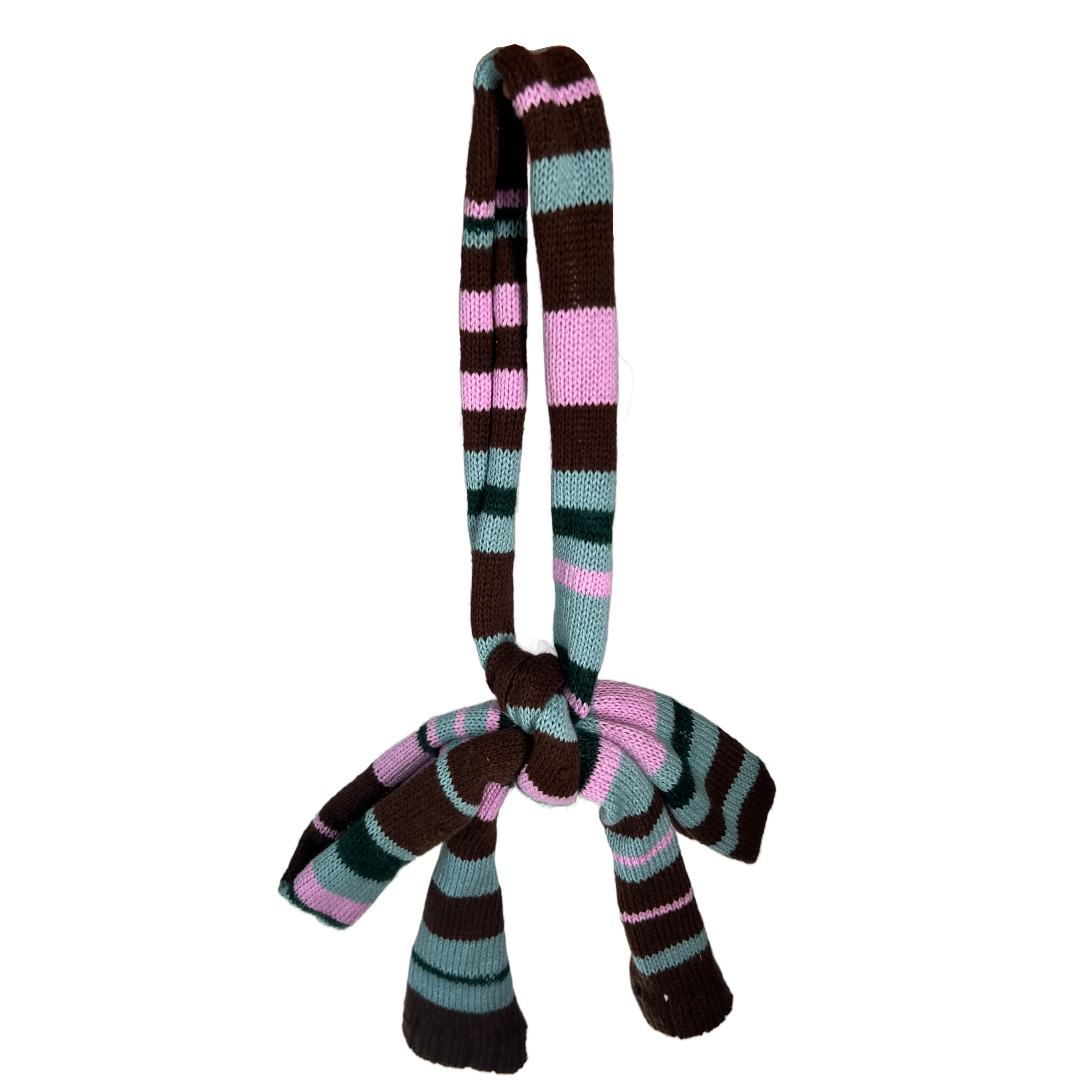 Scrap striped scarf