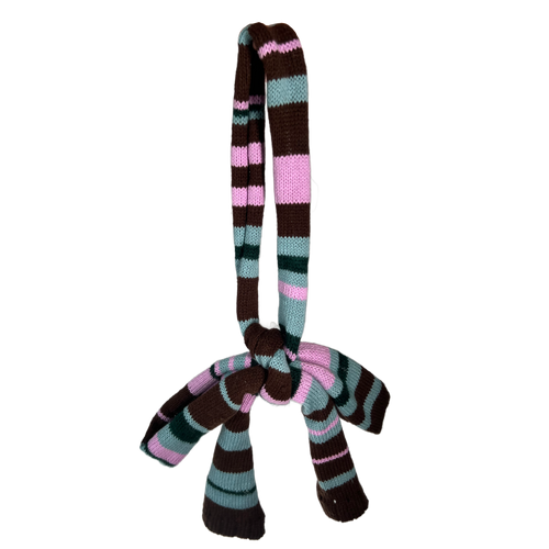 Scrap striped scarf